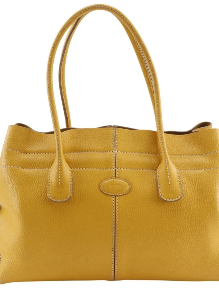 Tod’s D Bag Tote Bag Yellow Leather Women